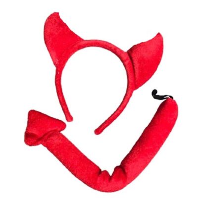 fabric devil headpiece tail set