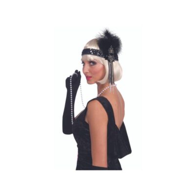 Deluxe Sequin Feathered Flapper Headband