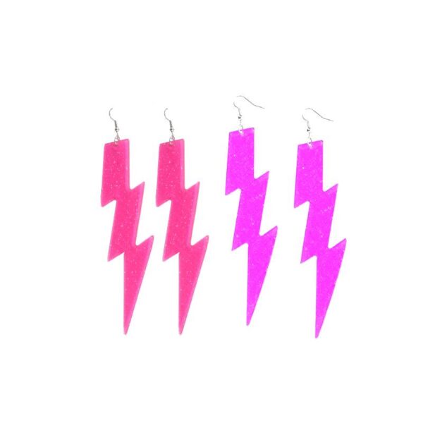 80s Lightning Bolt Earrings