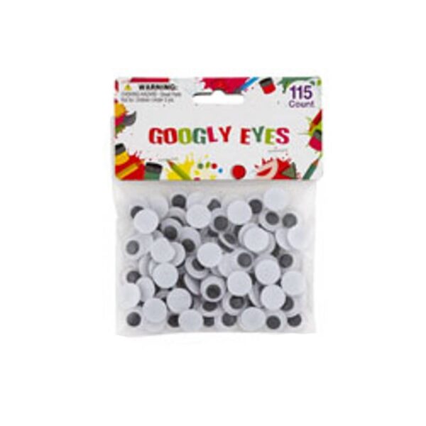 Googly Eyes Assorted Colors- .5"