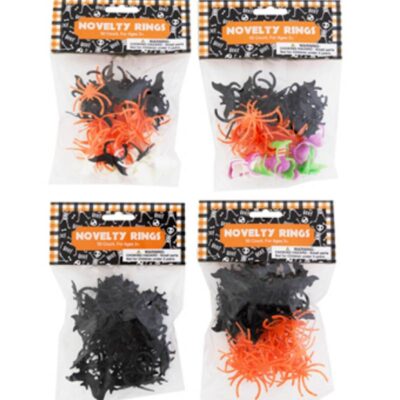 Assorted Plastic Halloween Rings