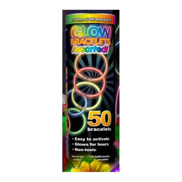 GLOW BRACELETS- 50 PACK