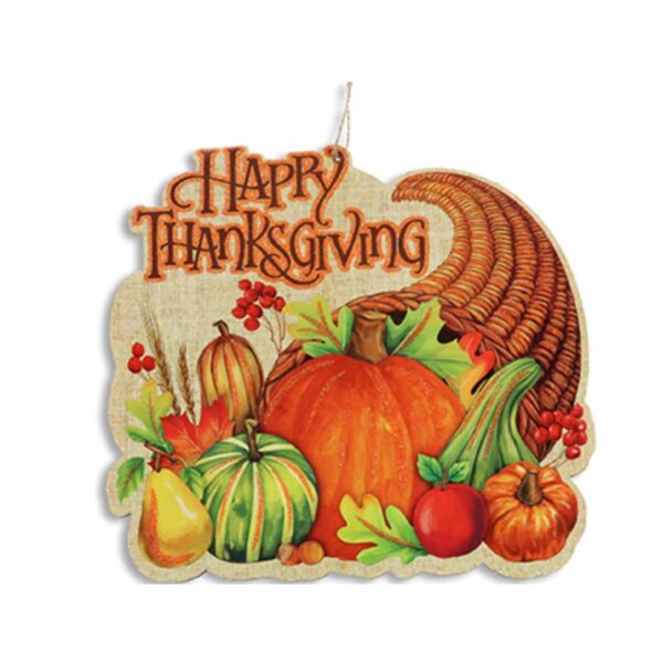 9" x 11" Harvest Thanksgiving Hanging Foam Plaque