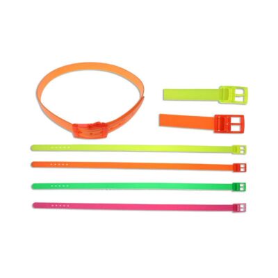 Neon Solid Color Rubber Belt w Buckle