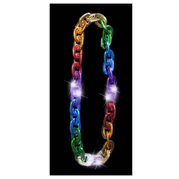 rainbow light up jumbo chain