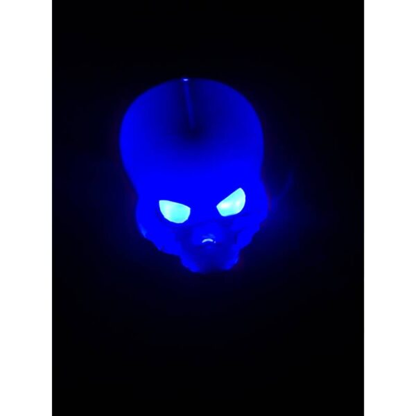 6" x 8" Batt-Op Light Up Color Changing Plastic Skull