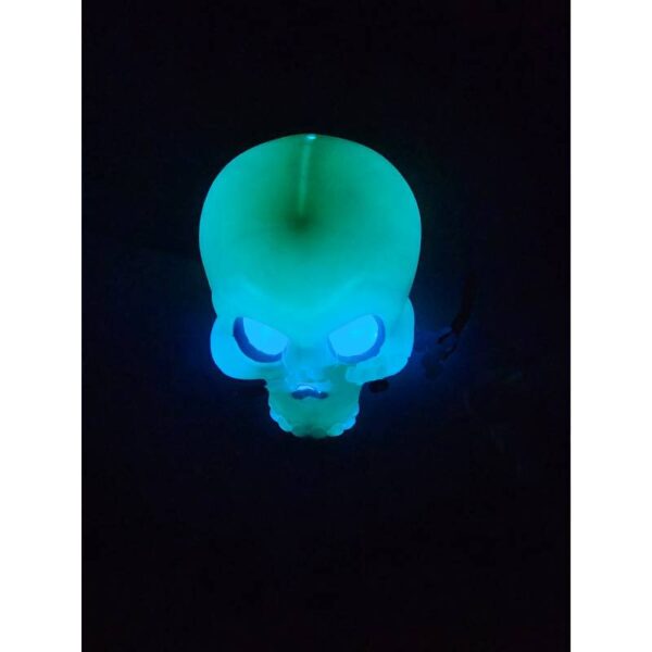 6" x 8" Batt-Op Light Up Color Changing Plastic Skull