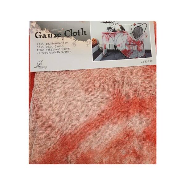 fake blood stained 30" x 72" Costume Gauze Cloth