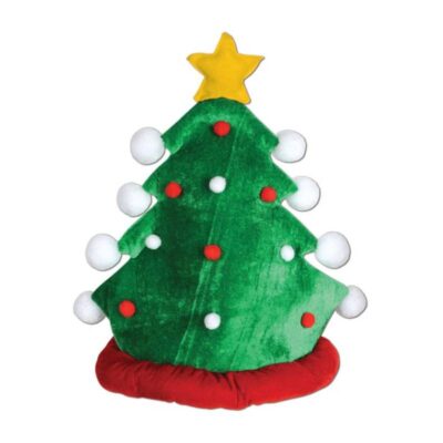 Plush Christmas Tree Hat