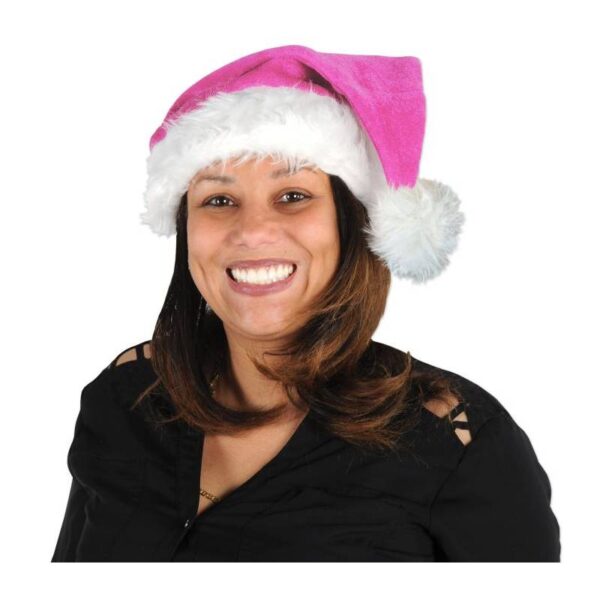 Cerise Adult Santa Hat