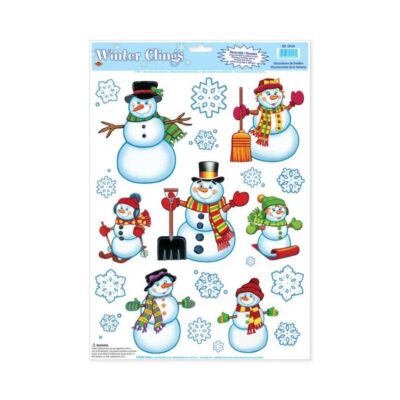 Snowman & Snowflake Clings