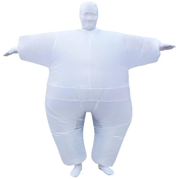 white Inflatable Adult Bodysuit