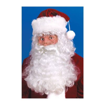 Santa Wig and Beard Set w Eyebrows Set