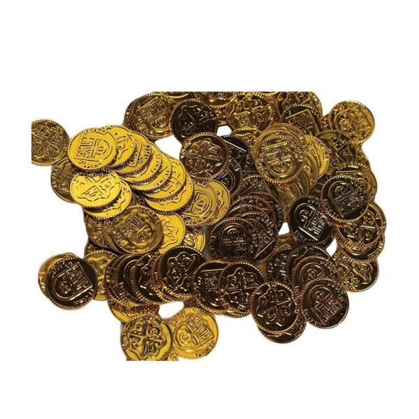 gold plated plastic leprechaun coins