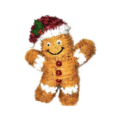 christmas tinsel gingerbread man