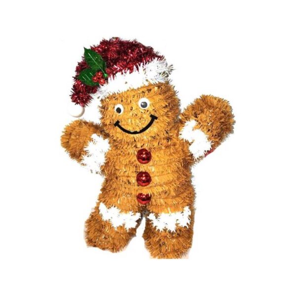 christmas tinsel gingerbread man