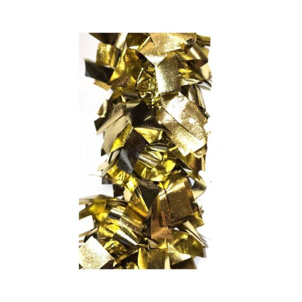 gold 6' Wide Cut Tinsel Garland