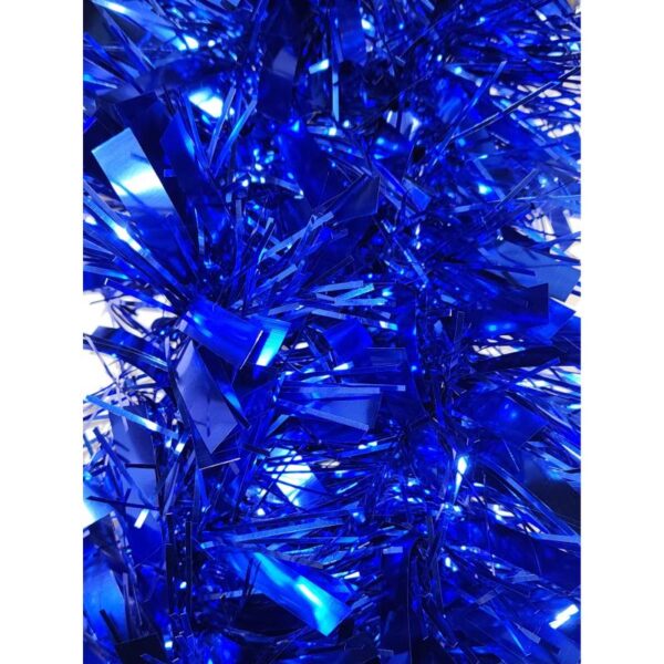 blue 6' x 6' Festooning Tinsel Garland