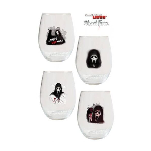 Ghost Face® 4 Piece Plastic Tumbler Set