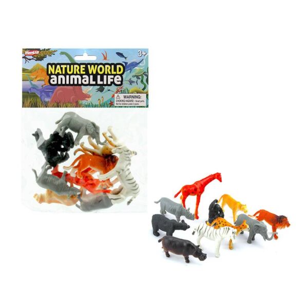 2" plastic asst wild animals