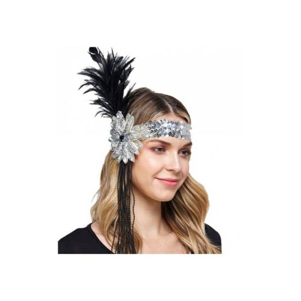 Sequin Jeweled Flapper Headband